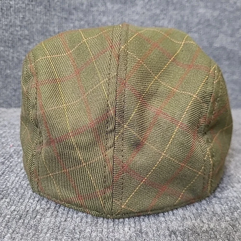 Goorin Bros Cap Hat Newsboy Small Green Plaid‎ Flat Cabby XS